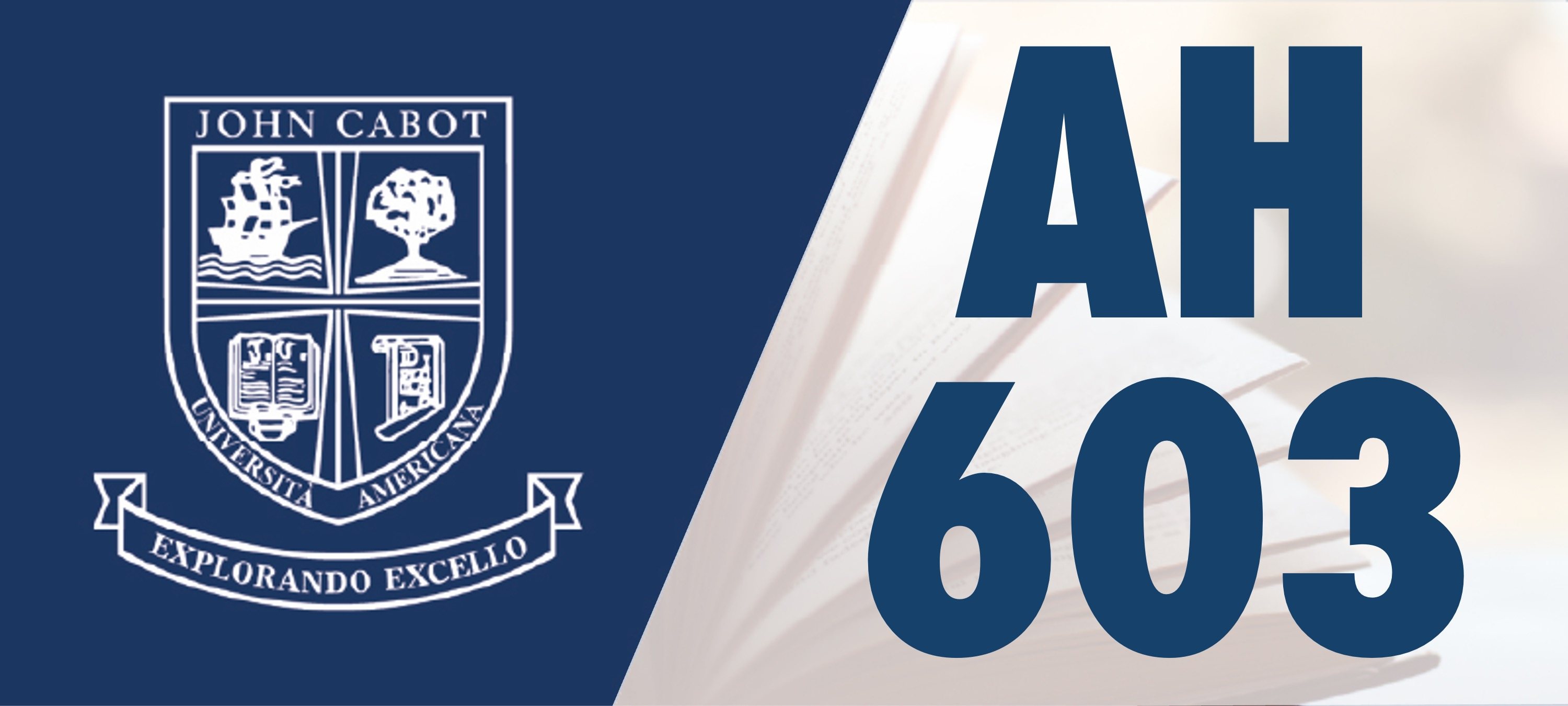 AH 603 Cultural and Scholarly Events GR - Full Year 2025-26