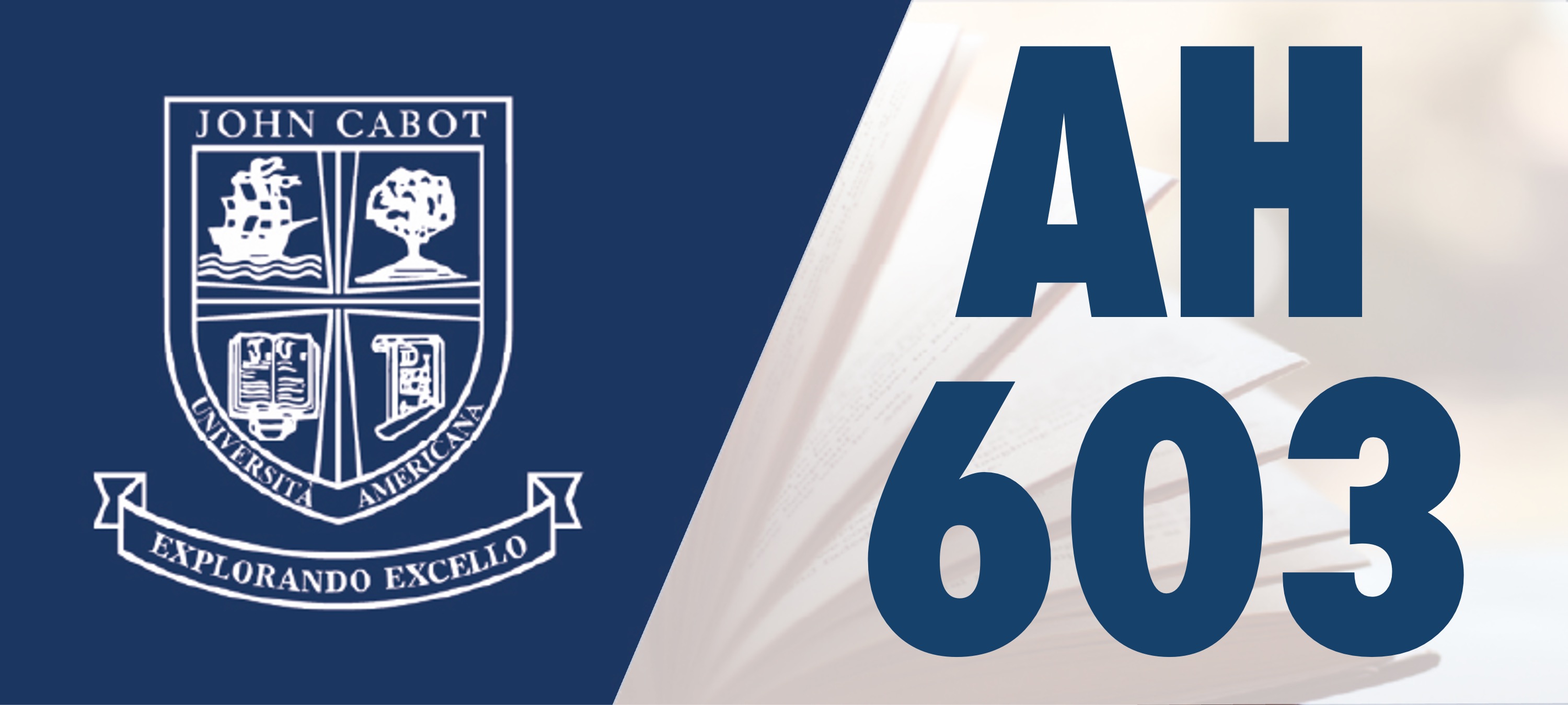 AH 603 Cultural and Scholarly Events GR - Full Year 2026-27